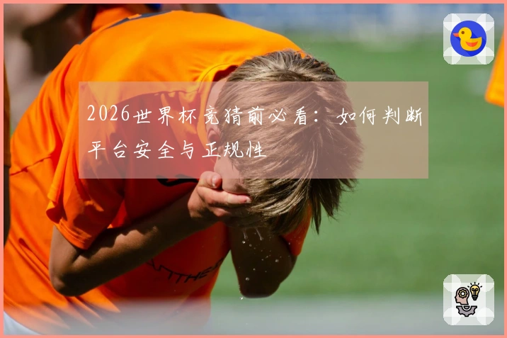 2026世界杯竞猜前必看：如何判断平台安全与正规性